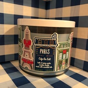 Bath & Body Works Cafe’ Au Lait Candle 3Wick